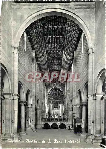 Cartes postales moderne Verona Basilica di S Zeno (interno) Basilique St Zeno Interieur