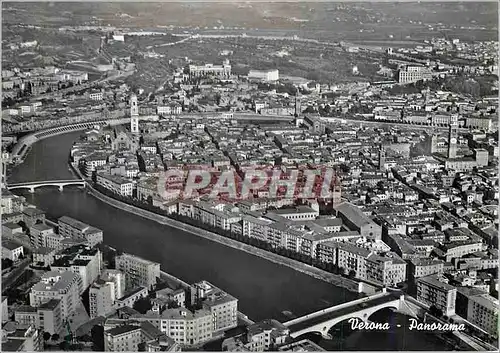 Moderne Karte Verona Panorama