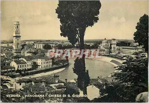 Moderne Karte Verona Panorama Chiesa Di S Giorgio