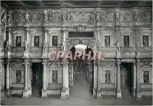 Cartes postales moderne Vicenza Teatro Olimpico La Scena (Palladio 1582)