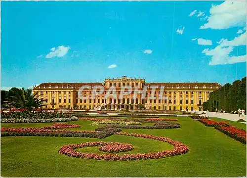 Cartes postales moderne Vienne Schlob Schonbrunn Schloss mit Blumenparterre