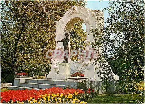 Moderne Karte Vienne Monument a Johann Strauss