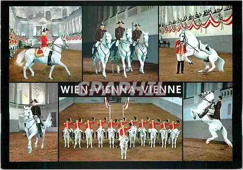 Moderne Karte Vienne L'Ecole d'Equitation Espagnole Chevaux Militaria
