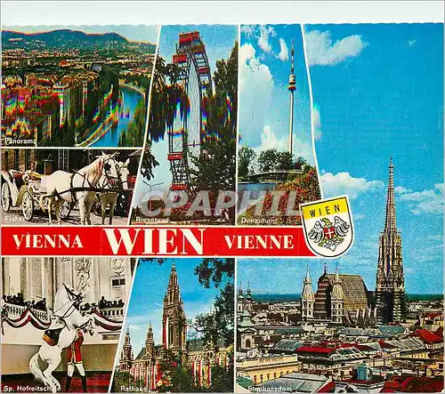 Moderne Karte Vienne Chevaux