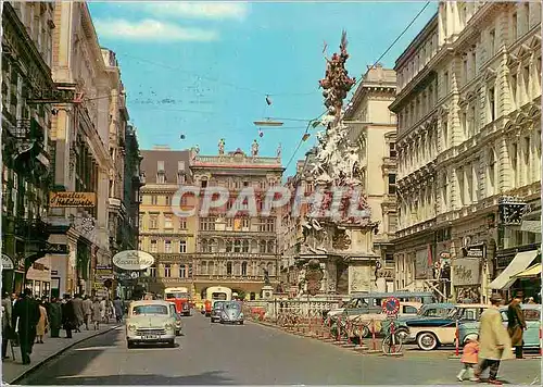 Cartes postales moderne Vienne Graben avec colonne en commemoration de la peste