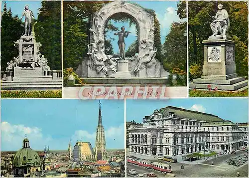 Cartes postales moderne Vienne Panorama mit Stephansiom