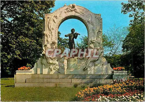 Cartes postales moderne Vienne Le Monument de Johann Strauss