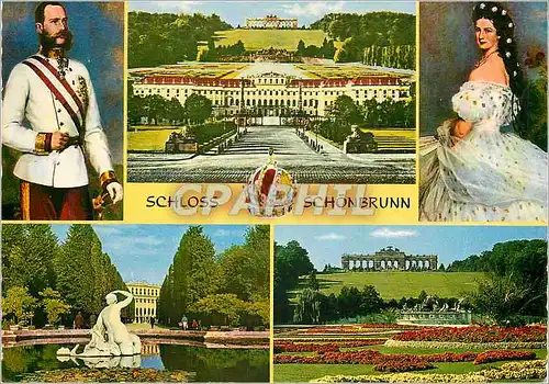 Moderne Karte Vienne Chateau de Schoenbrunn