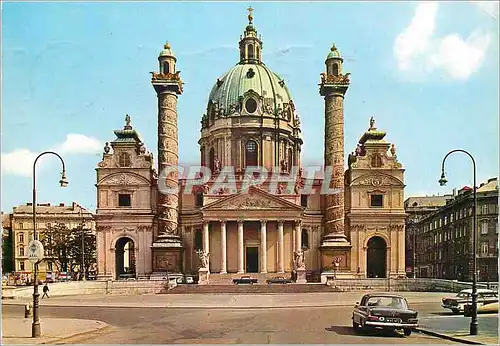 Moderne Karte Vienne Eglise de St Charles