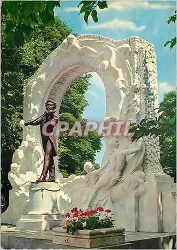 Moderne Karte Vienne Monument a Johann Strauss