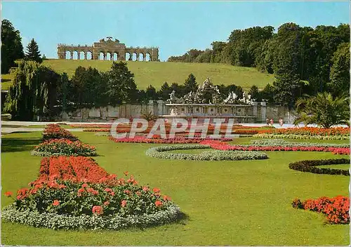 Cartes postales moderne Vienne Schonbrunn Parkanlage mit Gloriette und Neptunbrunnen