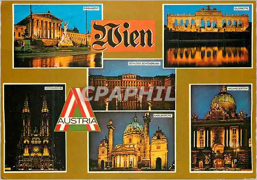 Cartes postales moderne Vienne de nuit