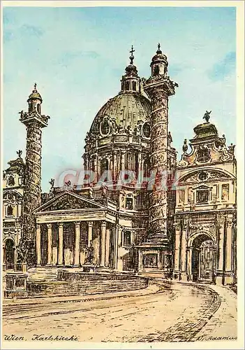 Cartes postales moderne Vienne Eglise de St Charles