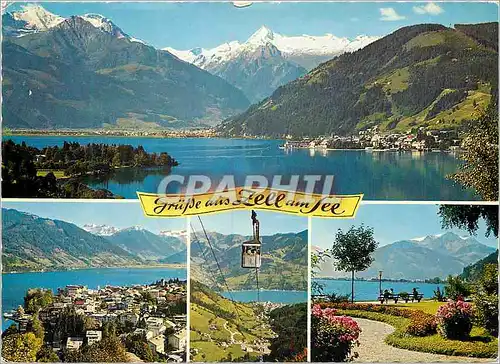 Cartes postales moderne Grupe aus Zell am fee Zell am Sea die Parle der Alpen Barge von linka Hoti Tena Imbach horn und