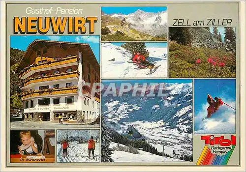 Cartes postales moderne Zell am Ziller Gasthof Pension Neuwirt Besitzer Fam Hermann Egger