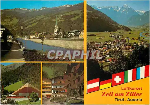 Moderne Karte Zell am Ziller Tirol Austria