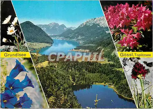 Cartes postales moderne Ausseer Land Toplitzsee Gossl Grundisee mit Sarstein