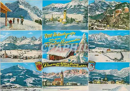 Cartes postales moderne Urlaubsgripe ausdem Titoler Skiparadies