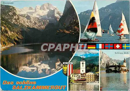 Cartes postales moderne Das Schone Sakzkammergut Bateaux St Wolfgang