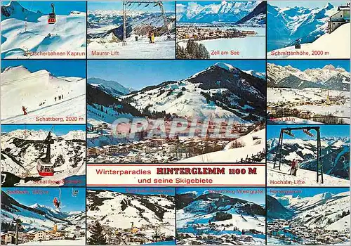 Cartes postales moderne Winterparadies Hinterglemm und seine Skigebiete Europasportregion Hinterglemm Land Salzburg Oste