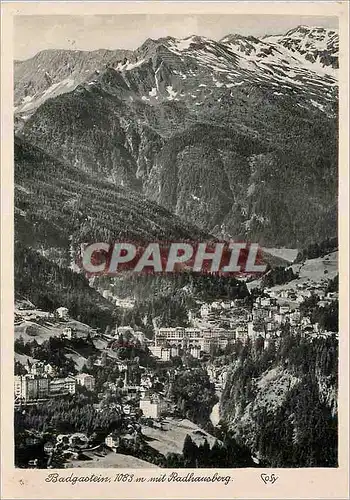 Cartes postales moderne Badgastein Mit Radhausberg