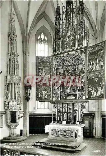 Moderne Karte Gotischer Flogelaltar Mit Reliqueenschein