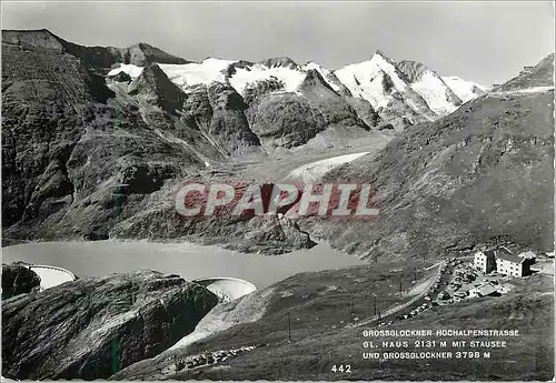 Cartes postales moderne Grossglockner Hochalpenstrasse GL Haus Mit Stausee und Grossglockner