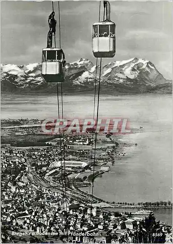 Cartes postales moderne Bregenza Badensee mit Pfanderbahn Teleferique