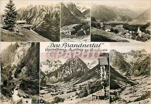 Moderne Karte Das Brandnertal Vorarberg Autria