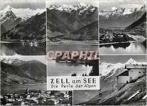 Moderne Karte Zell am See Die Perle der Alpen