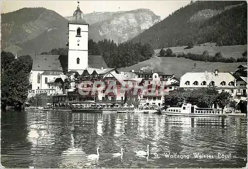 Cartes postales moderne St Wolfagng Weisses Piossl Bateau