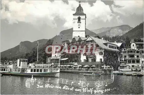 Cartes postales moderne Im Weis sen Ros Sl Am Wolf gang see Bateau