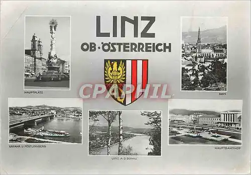 Moderne Karte Linz Ob Osterreich