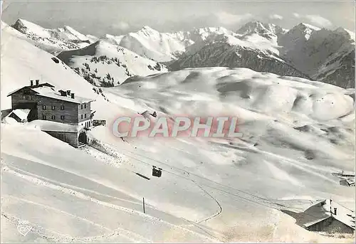 Moderne Karte Alpenhaus am Klizbuhler Horn mit Kleineilbahn Winterporipiatz Kitzbuhel(Tirol)