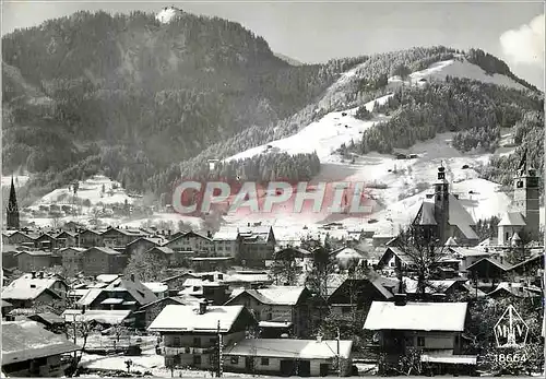 Cartes postales moderne Wintersport platz kitzbuhel mit Hahnenkamm Streif Abfahrt und Ganslernhang Tirol
