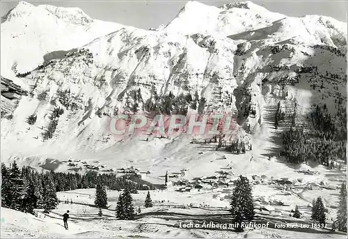 Moderne Karte Lech a Arlberg mit Rufikopf