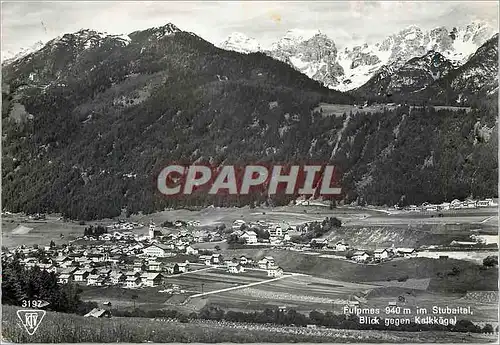 Moderne Karte Fulpmes im Stubaital Blick gegen Kalkkege