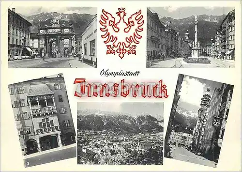 Cartes postales moderne Olympiastadt Innsbruck Triumphpforte Maria Theresien Strabe Goldenes Dachl gegen Norden Herzog F