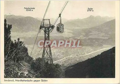 Cartes postales moderne Innsbruck Nordkeltenbahn gegen Suden