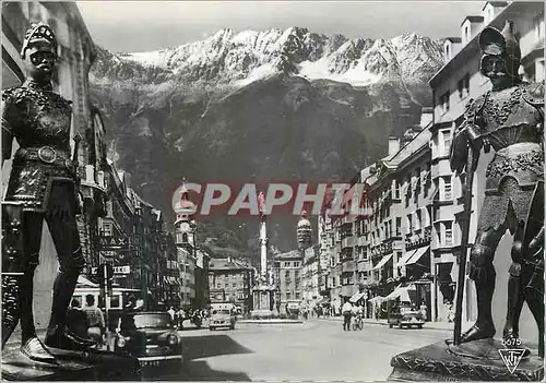 Cartes postales moderne Innsbruck Maria TheresienstraBe mit Annasaule und Nordkette