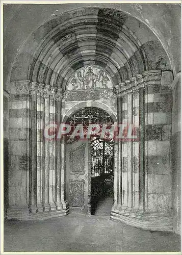 Cartes postales moderne Salzburg Erzabtei St Peter Portal der Abreikirche mit Rokokotur und Gitter