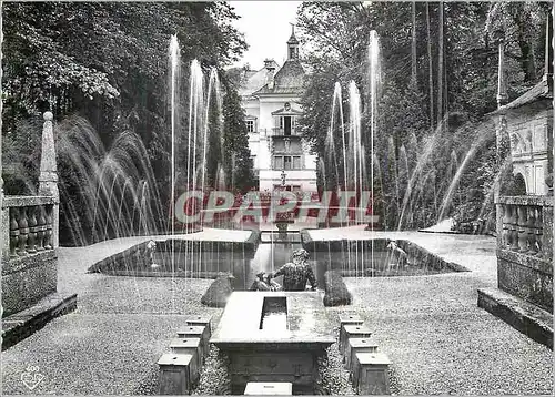 Cartes postales moderne Salzburg Hellbrunn bei Salzburg Wasserkunste und Furstentisch