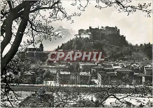 Cartes postales moderne Salzburg mit Festung und untersberg