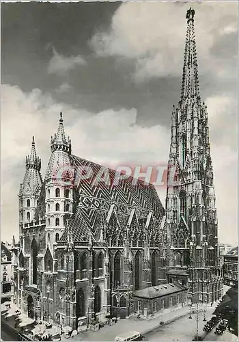 Moderne Karte Vienne Wien Cathedrale de St Etienne