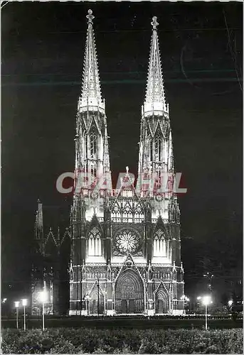 Cartes postales moderne Vienne Wien Votivkirche bei Festbeleuchtung