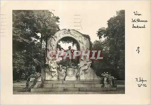 Cartes postales moderne Vienne Wien Straussbenkmal Johann Strauss