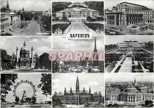 Moderne Karte Vienne Wien