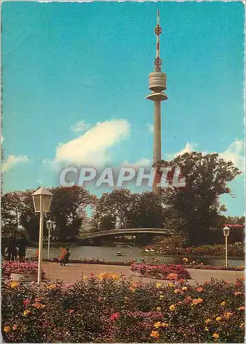 Moderne Karte Vienne Wien Donaupark mit Donauturm