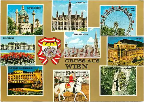 Cartes postales moderne Vienne Wien Le Burgtheater (Theatre Imperial)