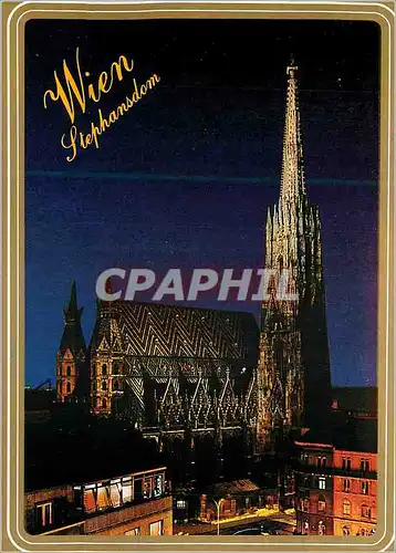 Moderne Karte Vienne Wien (Austria)